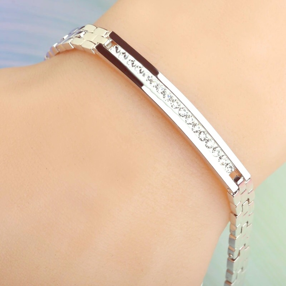 Copper Rose Gold Crystal Bracelet